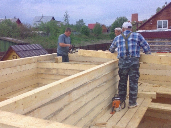 Основные этапы возведения домов из бруса